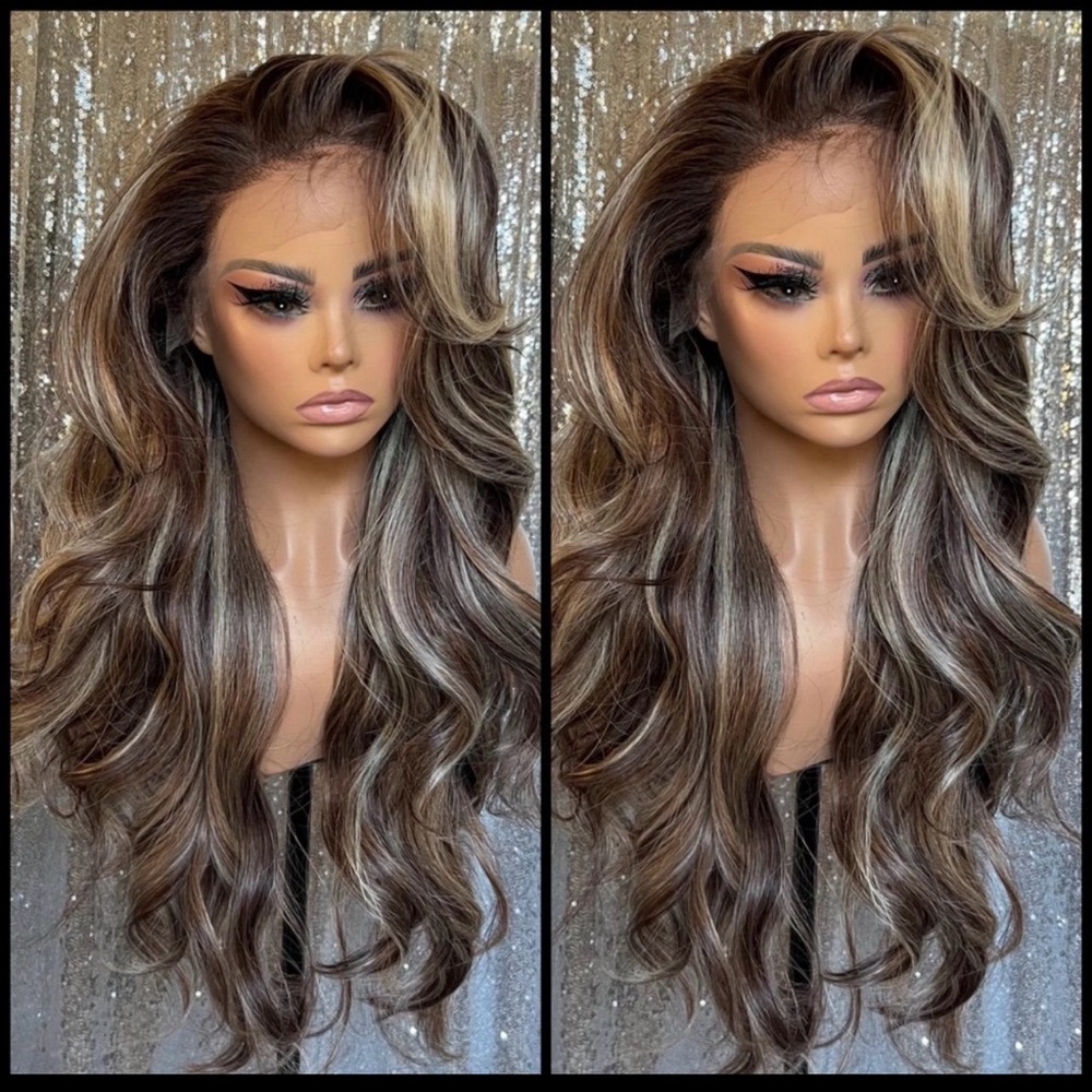 Human Hair Blended Lace Front Wig